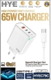 Carregador Hye HYEC79C c/Cabo USB-C Bivolt 65W