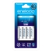Carregador de Pilha Panasonic + 4 Pilhas Eneloop AA K-KJ51MCC40C