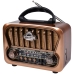 Radio Portatil AM/FM/SW Megastar RX309BTG 600 Watts P.M.P.O Bivolt - Dourado/Marrom