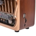 Radio Portatil AM/FM/SW Megastar RX309BTG 600 Watts P.M.P.O Bivolt - Dourado/Marrom