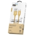 Cabo USB-C Elg TC10BG Nylon Reforcado 3A 15W (1 Metro) Dourado