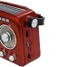 Radio Portatil AM/FM/SW Megastar RX32BTR 600 Watts P.M.P.O com Bluetooth - Vermelho