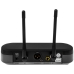 Sistema de Microfone Sem Fio Quanta QTMWU104 com 2 Microfones Bivolt - Preto/Cinza