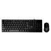 Kit Mouse e Teclado Aigo WQ1808 / com Fio - Preto