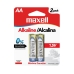 Pilha Maxell Alcalina AA LR6-2BP