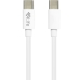Cabo USB-C 4LIFE FLC-C61TPE - Branco 1 Metro