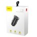 Carregador de Carro Baseus CCALL-AS01 Square USB-A USB-C - Preto