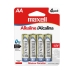 Pilha Maxell Alcalina AA LR6-4BP