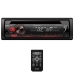 Reprodutor de CD Automotivo Pioneer DEH-S1250UB com USB e Auxiliar- Preto