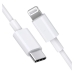 Cabo USB-C A Lightning Ecopower EP-6021 - Branco 1 Metro
