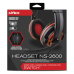 Headset Nyko NS-2600 - Preto/Vermelho