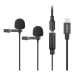 Microfone Boya Lapela BY-M2D Duplo Lightning