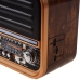 Radio Portatil Megastar RX720BTG 600 Watts P.M.P.O com Micro SD/USB/Bluetooth - Marrom/Dourado