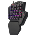 Teclado Mecanico Redragon K585RGB Diti One - Handed RGB - Preto (Outemu Brauwn)