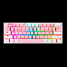 Teclado Gamer Redragon K616-RGB PW Fizz Pro - Rosa/Branco