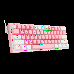 Teclado Gamer Redragon K616-RGB PW Fizz Pro - Rosa/Branco