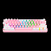 Teclado Gamer Redragon K616-RGB PW Fizz Pro - Rosa/Branco
