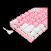 Teclado Gamer Redragon K616-RGB PW Fizz Pro - Rosa/Branco