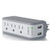 Carregador de Parede Belkin USB Surgeplus 10W Dual-USB+3 Tomadas Protecao Surto 110V Branco - BST300BG