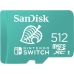 Cartão de Memória Micro SD Sandisk Nintendo Switch 100-90 MB/s 512 GB (SDSQXAO-512-GNCZN)