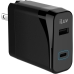 Carregador de Parede Iluv 30W PD 2 Portas USB-C/USB-A Preto - IAD530PDULBK