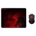 Kit Gamer Redragon Mouse e Mousepad - Preto / Vermelho (M601WL-Ba)