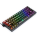 Teclado Gaming Mecanico Redragon K617CTB-RGB Ingles USB-C com Backlight RGB - Preto