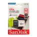 Cartao de Memoria Micro SD Sandisk Ultra C10 64GB / 100MBS / 2X1 - (SDSQUNR-064G-GN3MA)