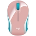 Mouse Sem Fio Logitech M187 Ate 1.000 Dpi - Rosa/Blanco