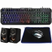 Kit Teclado Gaming Mecanico Satellite GK-41 Portugues + Mouse de 1.600 Dpi + Mousepad + Speaker - Preto