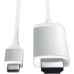 Cabo USB-C para HDMI Satechi Stchdmis 4K - Branco 1.8 Metros