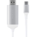 Cabo USB-C para HDMI Satechi Stchdmis 4K - Branco 1.8 Metros