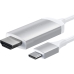 Cabo USB-C para HDMI Satechi Stchdmis 4K - Branco 1.8 Metros