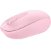 Mouse Sem Fio Microsoft 1850 - Rosa Claro