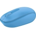 Mouse Sem Fio Microsoft 1850 - Azul Cian