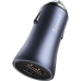 Carregador de Carro Baseus Golden Contator Pro TZCCJD-0G com Cabo USB-C - Cinza