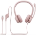 Headset Logitech H390 com USB para PC e Smartphone - Rosa