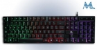Teclado Mtek KPL982 USB Port LED Multicolor Preto