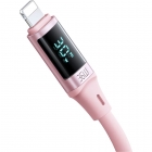 Cabo USB-C para Lightning Mcdodo CA-1931 com Display Digital 36 W - Rosa 1.2 Metros