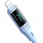 Cabo USB-C para Lightning Mcdodo CA-1935 com Display Digital 36W - Azul 1.8 Metros