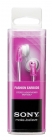 Fone de ouvido Sony In-de ouvido MDR-E9LP Pink