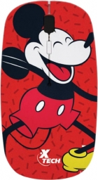 Mouse Wireless Xtech Mickey Mouse - Sem Fio XTM-D340MK - Vermelho/Preto
