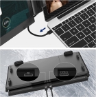 Monitor Portatil para Notebook com Tela Dupla de 13.3" - Ofiyaa P2 Pro Tri Screen
