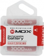 Pilha Mox AAA Recarregavel 3000MAH com 4 Unidades