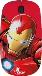 Mouse Wireless Xtech Iron Man - Sem Fio XTM-M340IM - Vermelho