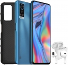 Smartphone Blu G91 Max Dual Sim Lte 6.8" 8GB/128GB Blue +Fone Aria Pod Mini