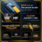 Smartphone Xiaomi Poco X5 Pro 5G Dual Sim 6.67" 8GB/256GB Blue (India)