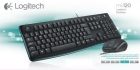 Teclado e Mouse LogiTecladoh MK120 USB 920-004428 Preto Esp