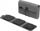 Carregador Sem Fio Magnetico Mophie Snap+ 3-IN-1 Wireless Charging Stand - Preto