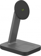 Carregador Sem Fio Magnetico Mophie Snap+ Charging Stand & Pad - Preto
